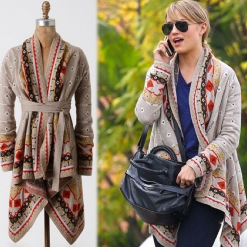Sparrow Anthropologie Tribal Cardigan